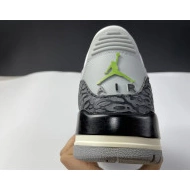136064-006 Jordan Retro Air 3 Chlorophyll 0711